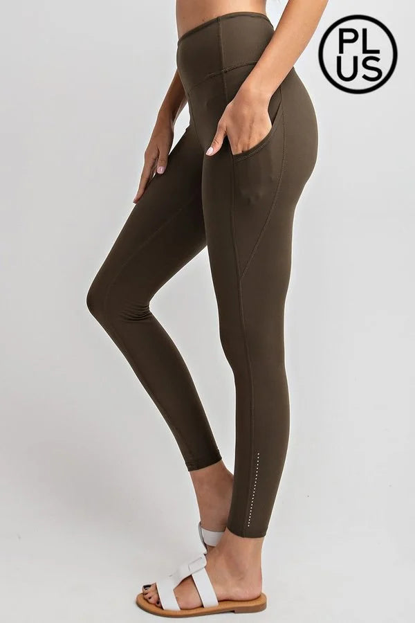 Full Length Wide Waistband Leggings