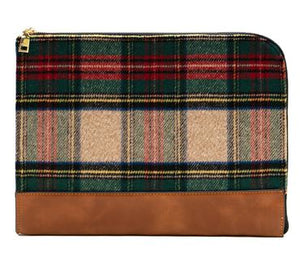 Adele Flannel Clutch / Tablet Sleeve 13''