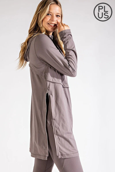 Hooded Tunic Jacket -J3065PL